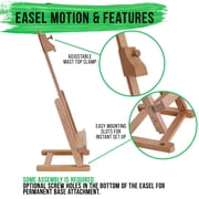 نحن. Art Supply 16 Mini Tabletop Wooden H-Frame Studio Easel - الفنانين قابل للتعديل طلاء خشب الزان وعرض Easel
