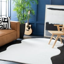 Safavieh Faux Sheep Skin Alexus Geometric Area Rug, Ivory, 5' x 8'