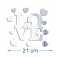 thumbnail image 2 of Bienvenido Love-pegatina de espejo acrílico, autoadhesivo impermeable tridimensional, bricolaje, 2 of 5
