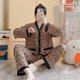 thumbnail image 1 of Primavera otoño ropa de dormir de mujer estilo coreano cárdigan abierto con cuello en V pantalones largos de manga larga conjunto de dos piezas ropa para el hogar se puede usar, 1 of 5