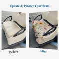 thumbnail image 6 of Botanical Floral Golf Cart Seat Covers, Retro Purple Pink Yellow Wildflowers Golf Cart Seat Towel Cover for 2/4 Seater Bench Seats, Breathable Washable Dust & Sun Protection Seats Blanket 51''x31'', 6 of 9