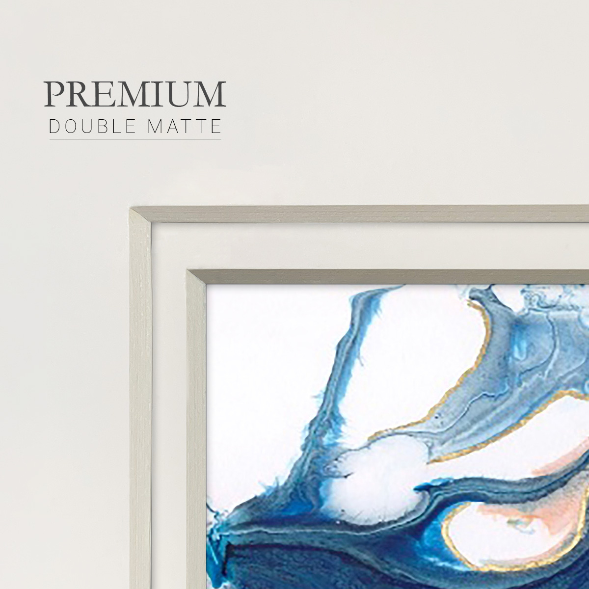 Dancing Blue IPremium Framed Print