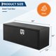 thumbnail image 3 of QinaQin Caja de herramientas de acero con cerradura, cofre bajo chasis impermeable y de perfil bajo para organizar herramientas y equipo en pickup, RV o remolque, 3 of 10