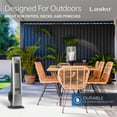 thumbnail image 4 of Lasko 42" 4-Speed Oscillating Tower Fan for Decks and Patios, 276 CFM, YF202, 4 of 10