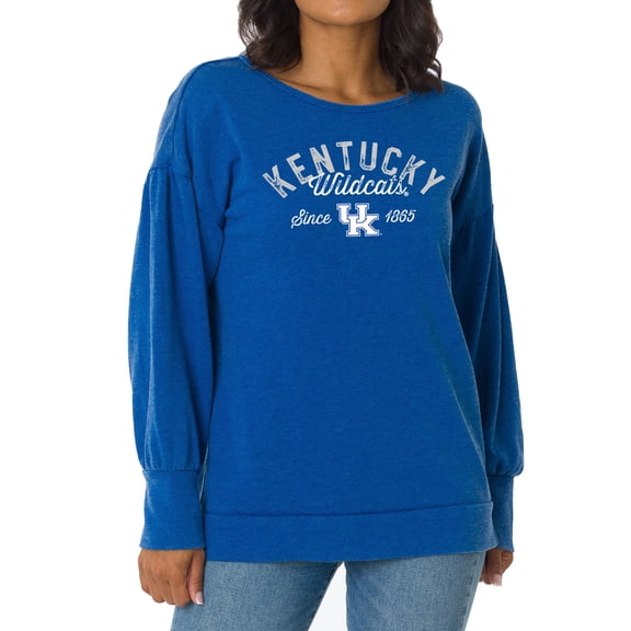 Women's Royal Kentucky Wildcats Brooklyn Pullover Sweatshirt