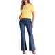 thumbnail image 2 of BLUSA CON COLLAR PETER PAN INSPIRADA EN CHIC PARA MUJERES, CON FLORES, JACQUARD, MANGAS CORTAS PUFF, ESTILO KAWAII, COLOR L AMARILLO, 2 of 6