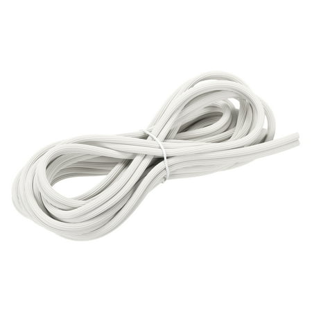 Uxcell 10M/32.81Ft Silicone Window Screen Spline Sealing Strip, 6.5mm OD White