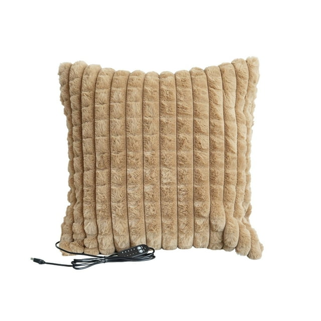 USB Square Rabbit Heating Cushion 5 Temperature Control With Timer Warming Silk Standard Pillowcase Silk Pillowcase for Curly Hair Sleeping Silk Pillowcase Coral Standard Size Pillowcase Flannel