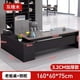 thumbnail image 1 of Executive Modern Office Desks Reception Black Unique Boss Computer Desks Minimalist Designer Mesa Escritorio Desk Furnitures My Lux Decor Round, 1 of 33