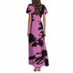 thumbnail image 2 of WILLBEST Vestido Casual De Verano Para Mujer, Vestido Vintage De Longitud Media Con Estampado Floral, Manga Corta, Cuello En V, Primavera 743, 2 of 3