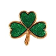 Rhode Island Novelty St Patricks Day Green Sparkling Irish Shamrock Pins