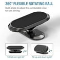 thumbnail image 2 of Magnetic Car Phone Holder Rotatable Mini Strip Shape Stand For Huawei Metal Strong Magnet GPS Car Mount for iPhone 13 Only Plate, 2 of 6