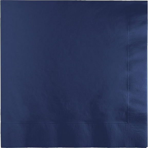 500 Count Bulk Pack Navy Blue Luncheon Napkins 3 ply