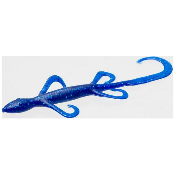 Zoom 6" Lizard Sapphire Blue Soft Plastic Creature Bait