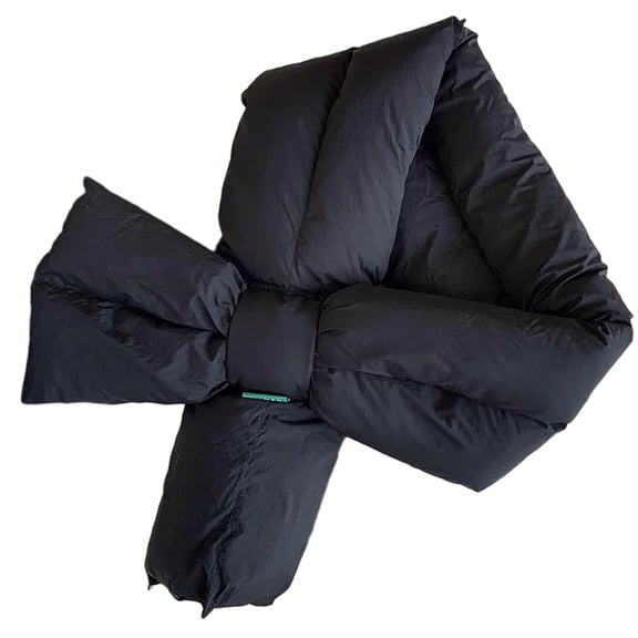 RUISINERY Womens Winter Warm Down Scarf Collar Neck Warmer Solid Color Lightweight Padded Puffer Scarves Neck Wrap for Outdoor Ski