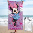 thumbnail image 1 of Toalla de baño de Minnie Mouse, toalla de playa de microfibra de secado rápido, toalla de baño de gran tamaño a prueba de arena para adultos y niños, accesorios de playa para viajes y campamentos, 1 of 8