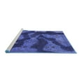 thumbnail image 2 of Ahgly Company Machine Washable Indoor Rectangle Abstract Blue Modern Area Rugs, 4' x 6', 2 of 4