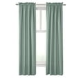 thumbnail image 2 of Phoenix Insulated Room Darkening Solid Curtain Panel Pair each 40" x 72" in Sage, 2 of 5