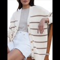 thumbnail image 3 of Suéter Cárdigan Extragrande para Mujer, 100% Algodón, Moda de Otoño 2025, Cuello en V, Tejido con Botones Delanteros, Tops Casuales de Moda Albaricoque L, 3 of 9