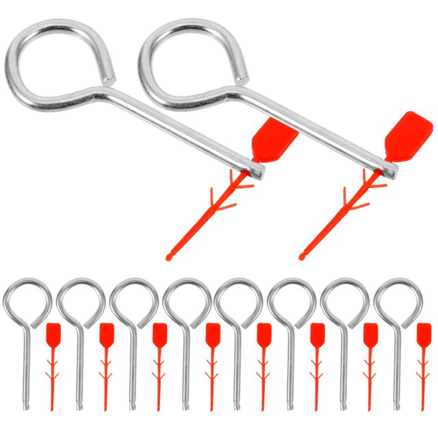 HLONK 10 Pcs Goupilles de Traction pour Extincteur Accessoires de Remplacement d'Équipement Incendie