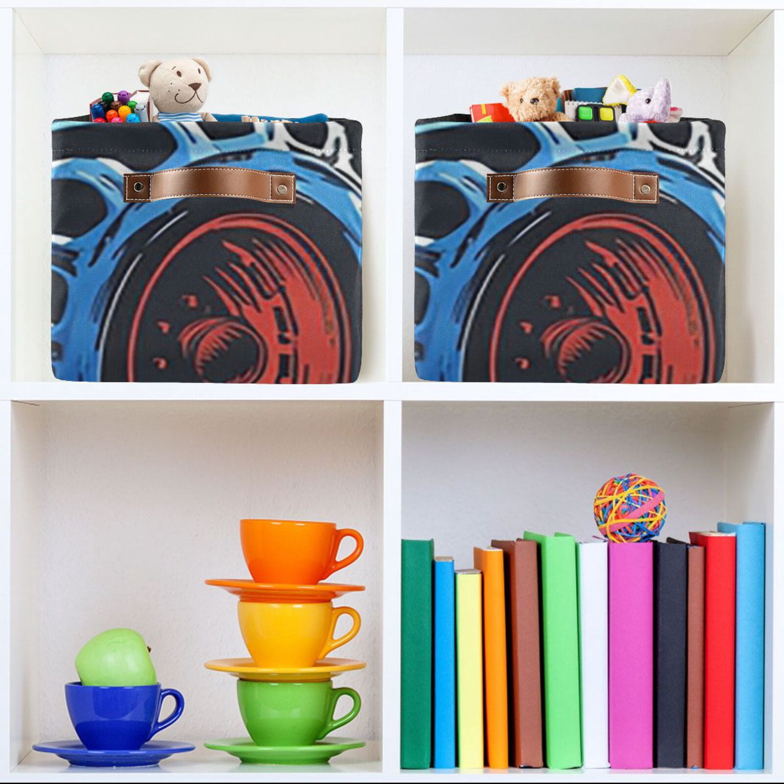 Monster Truck Storage Bins Baskets With Handles Storage Box Clothes Organizer Organization Toys