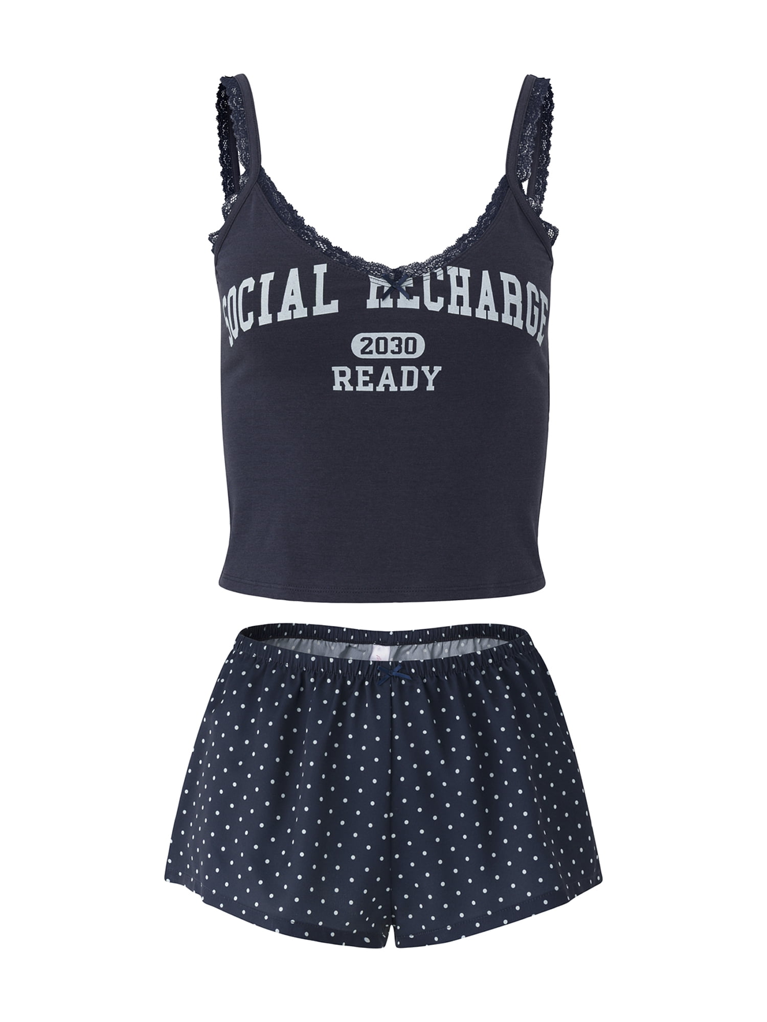 Mills by Millie Bobby Brown Women's Sleep Cami Boxer Set, Sizes XS-XXXL