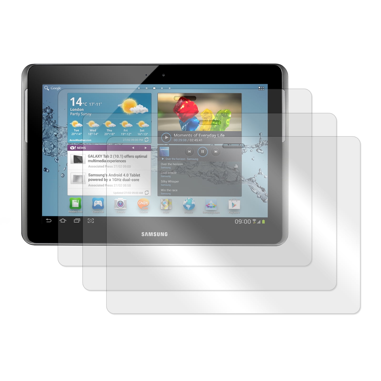 Screen Protector for Samsung Galaxy Tab 2 10.1" Tablet Set of 3