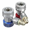 thumbnail image 2 of 2x R134a Quick Connector Adapter Coupler Auto A/c Manifold Gauge Low/high Hvac, 2 of 3