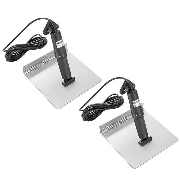 Trim Tab Lectrotab XKA de acero inoxidable, 23 x 23 cm, para barcos de 4-6 m
