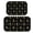 Bigfoot and Tree Black Pattern, variant on Bigfoot and Silhouette Brown Pattern Bath Mat Set Of 2,Non-Slip Rug for Bathroom,Kitchen,Bedroom,Entrance, 30x17 and 23.5x15.7 Inches