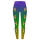 thumbnail image 3 of MKLEKYY Leggings deportivos casuales de yoga con estampado de carnaval para mujer, leggings de moda, 3 of 3