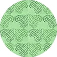 thumbnail image 1 of Ahgly Company Tapis d'Intérieur Lavable à la Machine, Carré, Transitionnel, Vert Pâle, Tapis de Zone, 3 Pieds Carré, 1 of 7