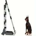 thumbnail image 1 of 1pc Dog Pooper Scooper - Adjustable Long Handle, Durable Metal Rake & Tray Spade -, 1 of 4