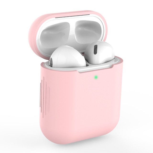 Soft Silicone Protective Earphone Cover Case Suitable For AirPods Wireless Headset Suitable For Airpods 1/2-Generation Anti-drop Cases