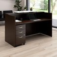 thumbnail image 5 of Arrive 72W x 30D Reception Desk with Drawers in Mocha Cherry - Engineered Wood, 5 of 5