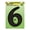 Black Gloss, variant on Hy-Ko Products 30202 Plastic House Number 2 TWO 6" High, Black, 1 Piece