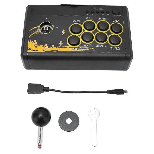 USB Wired Game Joystick Retro Arcade Fighting Controller Game Console Gamepad for PS3 PS4 Switch PC