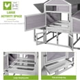 thumbnail image 6 of MEDEHOO Chicken Coop 41ft² Large Outdoor Chicken House with Run Multi-Level Hen House Poultry Cage with Nesting Box,Waterproof Roof, 6 of 15