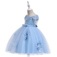 thumbnail image 4 of Robes Formelles pour Filles 3-12 Ans Robes de Concours de Fleurs pour Filles Robe de Princesse, 4 of 4
