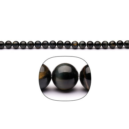 10mm Beads 16 Inch Strand - Blue Tiger Eye 8mm Round Beads 16-Inch Stand