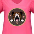 thumbnail image 3 of Inktastic English Bulldog Gift for Dog Lover Women's Plus Size V-Neck T-Shirt, 3 of 4