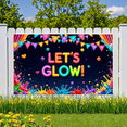 thumbnail image 5 of Neon Design Glow Banner Colorful Decoration Let's Glow Festival Sign for Party Celebration Event, 5 of 9