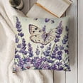 thumbnail image 3 of YINGXI Bless This Home Spring Throw Pillow Covers,Purple Summer Cushion Case for Sofa Couch 20x20in, 3 of 5