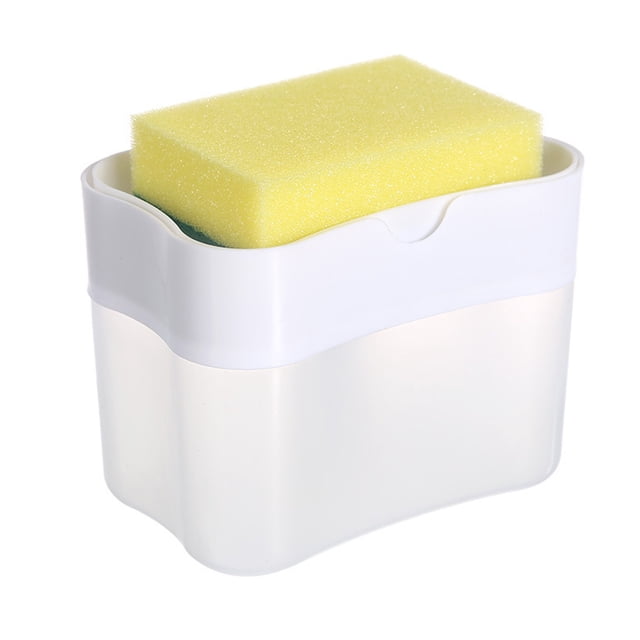 LCXmlly Detergent Dispenser Automatic Dish Brush Dispenser: Wide Mouth Quick Foaming Liquid Filling Push Type Kitchen Tool