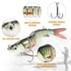 thumbnail image 1 of TARUOR 140mm Multi Jointed Swimbait Lifelike 8 Segment Fishing Swimbait Minnow Lures Artificial Hard Bait Lures Fishing Tackle, 1 of 5