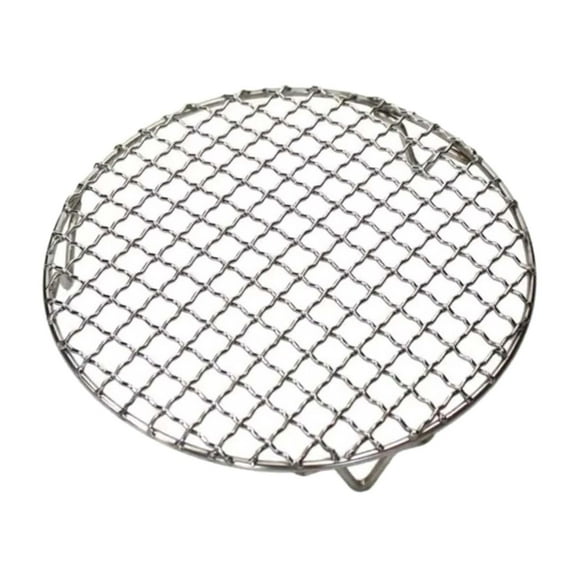 Parrilla de acero inoxidable para asar, reutilizable, redonda, con patas para barbacoa 295 cm