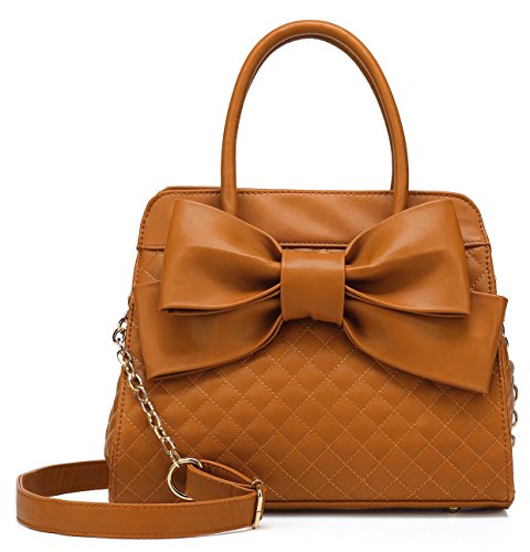 quilted satchel handbag