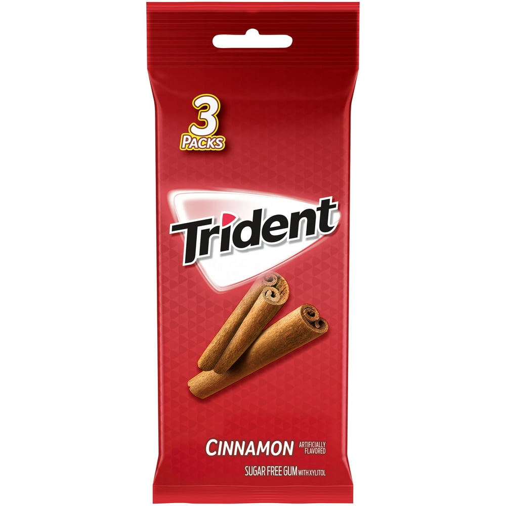 Trident SugarFree Cinnamon Flavor Gum, 14 Each, 3 Pack