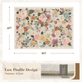 thumbnail image 5 of SIXHOME 6'x9' Area Rug Floral Washable Rugs for Living Room Bedroom Dining Room Soft Vintage Flower Non Slip Carpet Indoor Throw Rugs Beige, 5 of 7