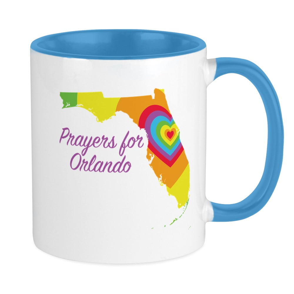 CafePress - Prayers For Orlando Mug - Ceramic Coffee Tea Novelty Mug Cup 11 oz CafePress - Prayers For Orlando Mug - Ceramic Coffee Tea Novelty Mug Cup 11 oz